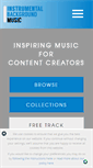 Mobile Screenshot of instrumentalbackgroundmusic.com
