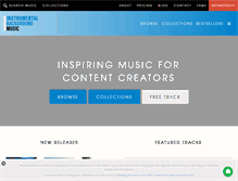 Tablet Screenshot of instrumentalbackgroundmusic.com